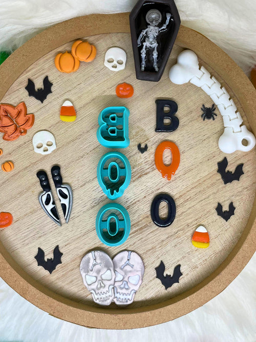 BOO Letters Halloween Clay Cutter